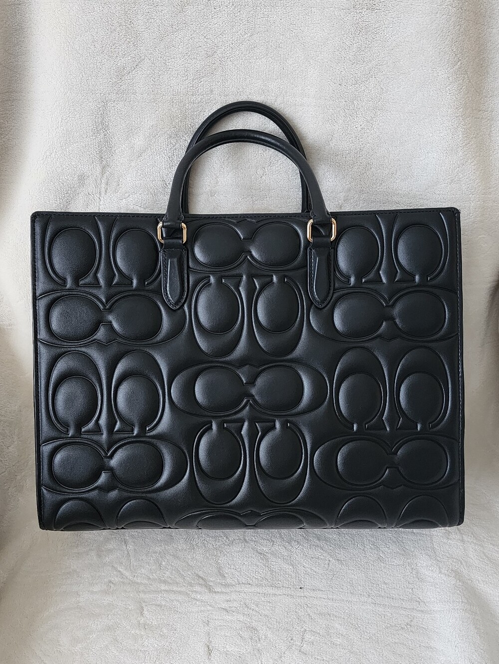 Coach Maggie Tote in Signature Leather (Large) - Picture 2 of 8